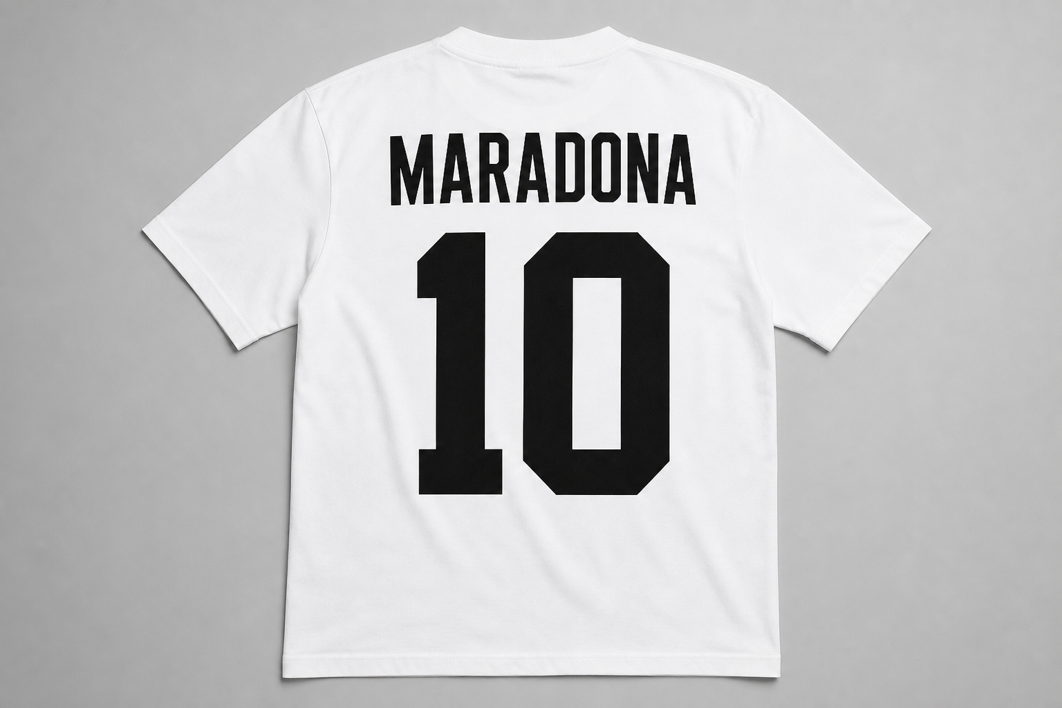 Hand of God tee, back — MARADONA above 10